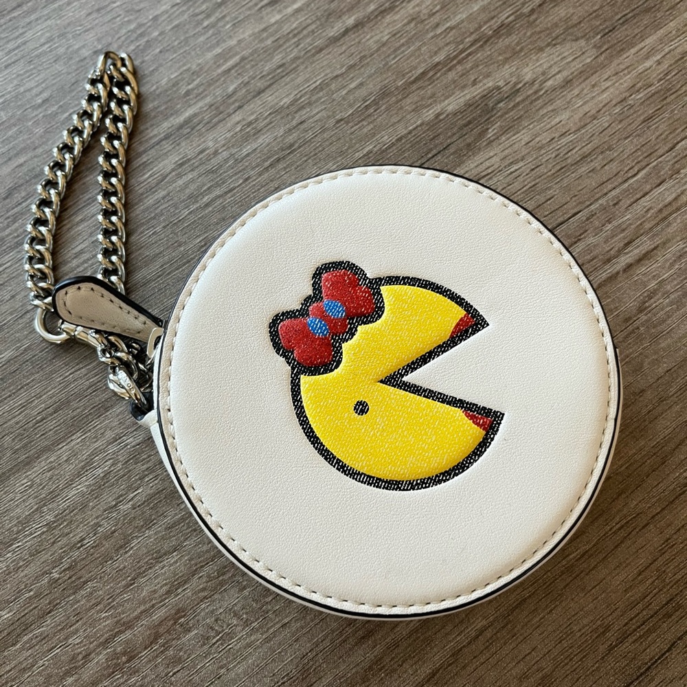 Coach X PAC Man Round Coin Purse
